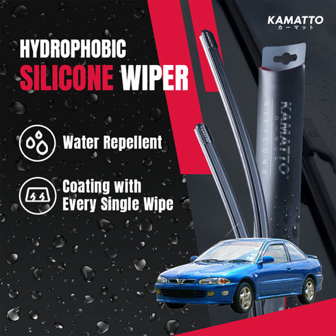 Kamatto Wiper Proton Putra (1996-2004) Hydrophobic Silicone Water Repelling Coating